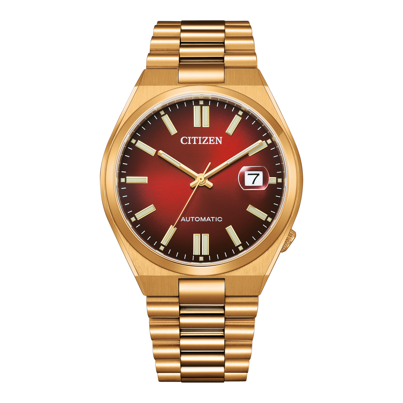 CITIZEN TSUYOSA Automatic Red Dial Gold Plated NJ0153-82X