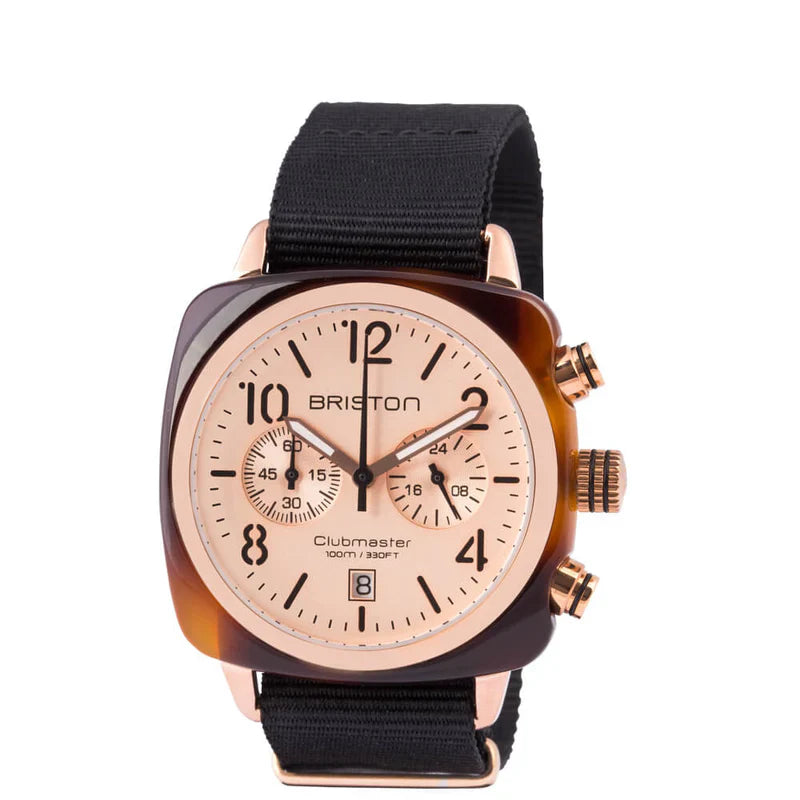 BRISTON Clubmaster Classic - Chrono - Gold - Rose Gold 14140.PRA.T.6.NB