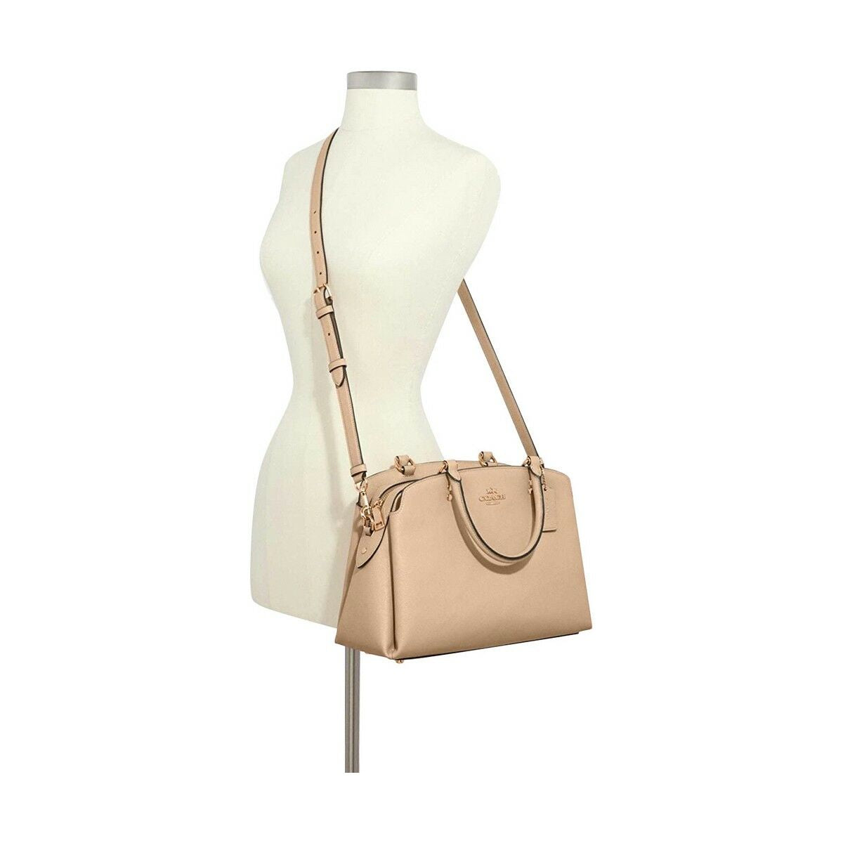 Women's Handbag Coach 91493-IMTAU 30 x 23 x 12 cm Brown-3
