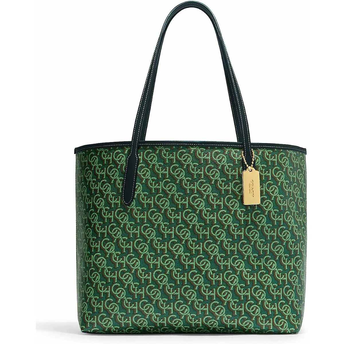Women's Handbag Coach CF342-IMGRN Green 48 x 28 x 15 cm-0