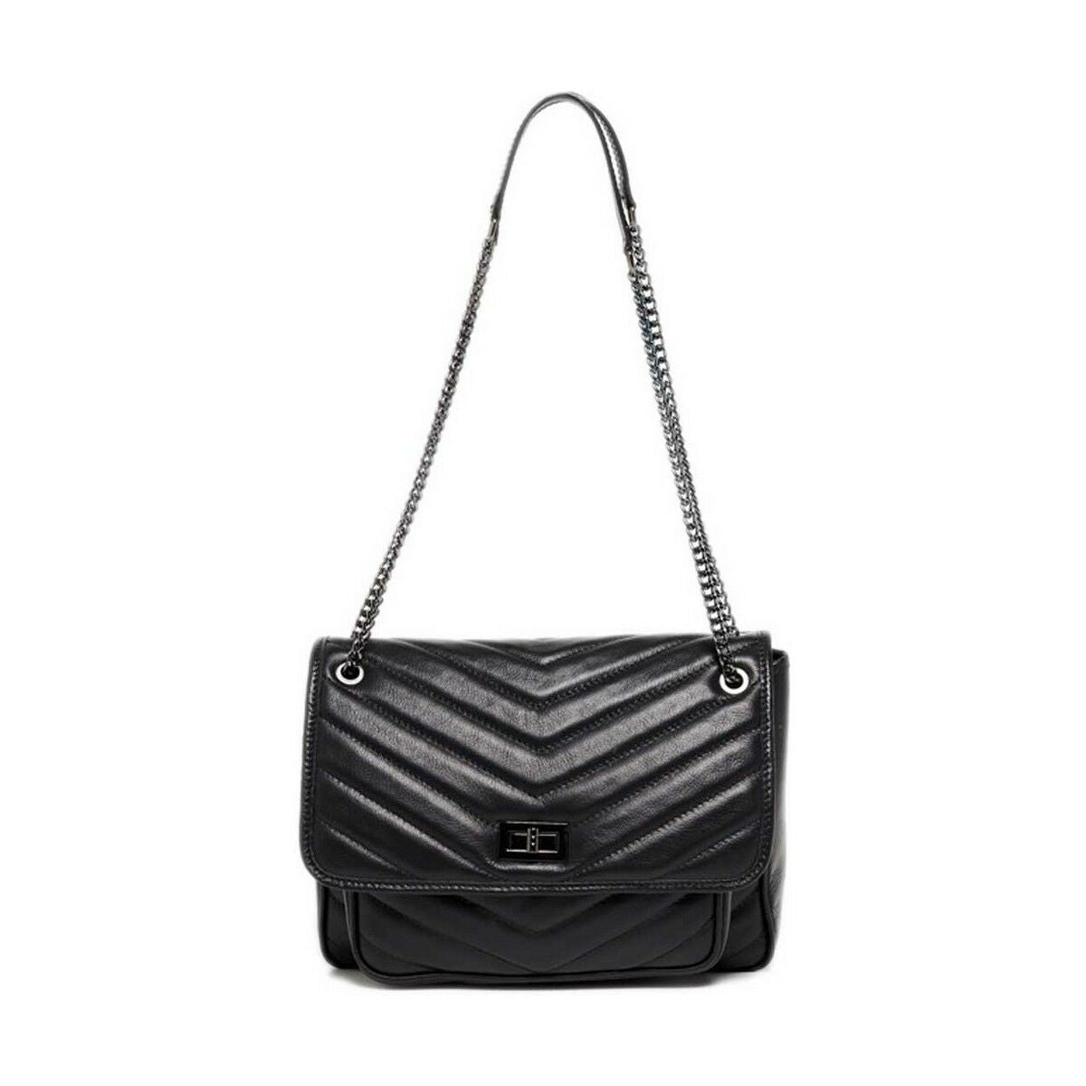Women's Handbag Maison Heritage MINI-TAMI-NOIR Black (20 x 17 x 8 cm)-0
